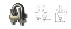 G450 DROP FORGED WIRE ROPE CLIPS US TYPE G450