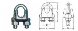 Malleable Wire Rope Clip, Type A Heavy Duty