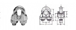 U.S. Type Malleable Wire Rope Clips G426